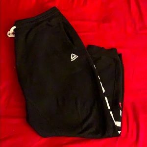 Reebok, Black Sweatpants/Joggers, Men’s Large